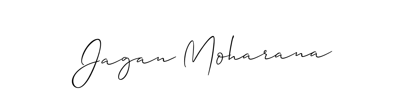 Create a beautiful signature design for name Jagan Moharana. With this signature (Allison_Script) fonts, you can make a handwritten signature for free. Jagan Moharana signature style 2 images and pictures png