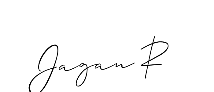 Also You can easily find your signature by using the search form. We will create Jagan R name handwritten signature images for you free of cost using Allison_Script sign style. Jagan R signature style 2 images and pictures png