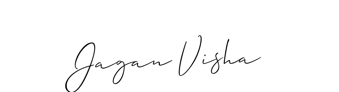 if you are searching for the best signature style for your name Jagan Visha. so please give up your signature search. here we have designed multiple signature styles  using Allison_Script. Jagan Visha signature style 2 images and pictures png