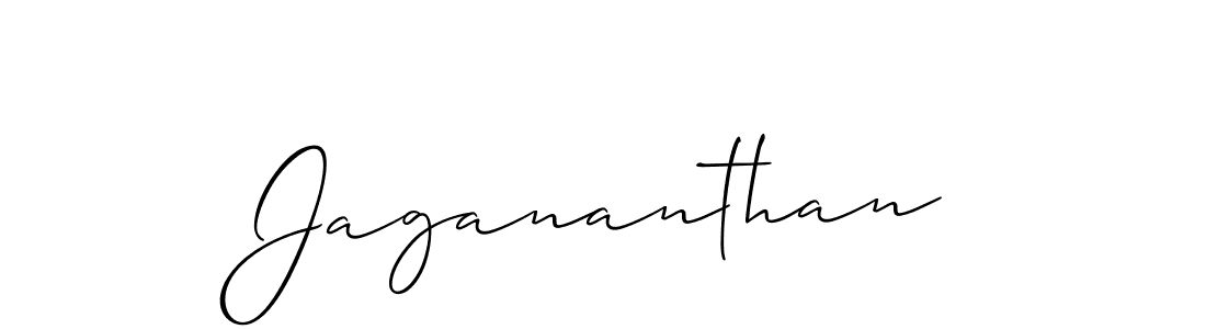 Design your own signature with our free online signature maker. With this signature software, you can create a handwritten (Allison_Script) signature for name Jagananthan. Jagananthan signature style 2 images and pictures png