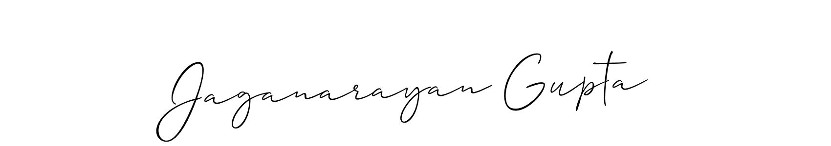 You should practise on your own different ways (Allison_Script) to write your name (Jaganarayan Gupta) in signature. don't let someone else do it for you. Jaganarayan Gupta signature style 2 images and pictures png