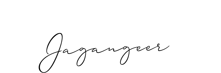 Allison_Script is a professional signature style that is perfect for those who want to add a touch of class to their signature. It is also a great choice for those who want to make their signature more unique. Get Jagangeer name to fancy signature for free. Jagangeer signature style 2 images and pictures png