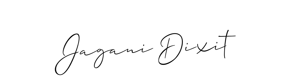 Use a signature maker to create a handwritten signature online. With this signature software, you can design (Allison_Script) your own signature for name Jagani Dixit. Jagani Dixit signature style 2 images and pictures png