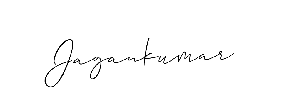 Design your own signature with our free online signature maker. With this signature software, you can create a handwritten (Allison_Script) signature for name Jagankumar. Jagankumar signature style 2 images and pictures png