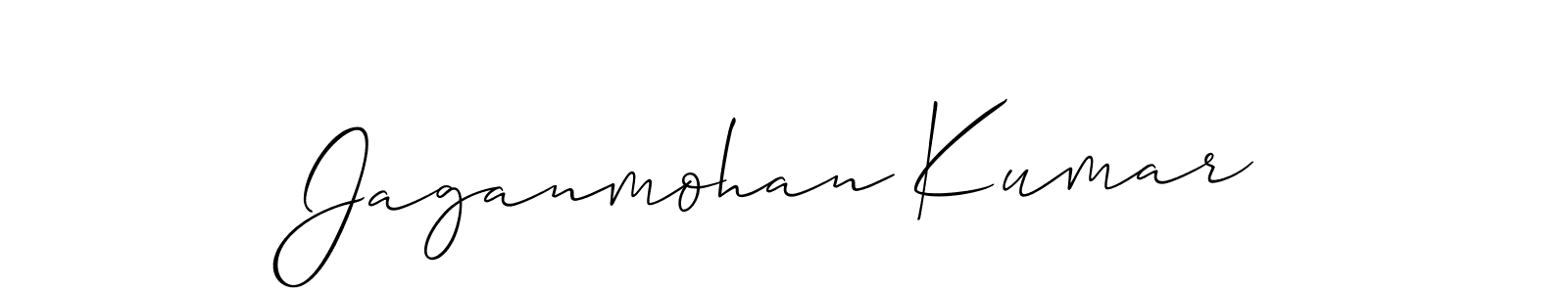 Design your own signature with our free online signature maker. With this signature software, you can create a handwritten (Allison_Script) signature for name Jaganmohan Kumar. Jaganmohan Kumar signature style 2 images and pictures png