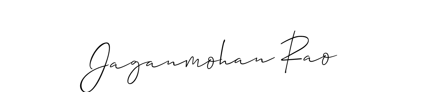 The best way (Allison_Script) to make a short signature is to pick only two or three words in your name. The name Jaganmohan Rao include a total of six letters. For converting this name. Jaganmohan Rao signature style 2 images and pictures png