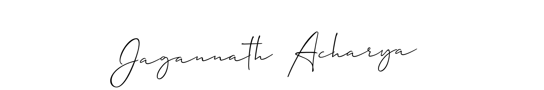 Use a signature maker to create a handwritten signature online. With this signature software, you can design (Allison_Script) your own signature for name Jagannath  Acharya. Jagannath  Acharya signature style 2 images and pictures png