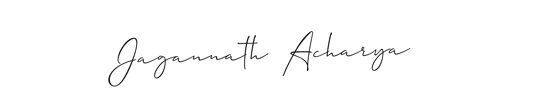 Make a beautiful signature design for name Jagannath  Acharya. With this signature (Allison_Script) style, you can create a handwritten signature for free. Jagannath  Acharya signature style 2 images and pictures png