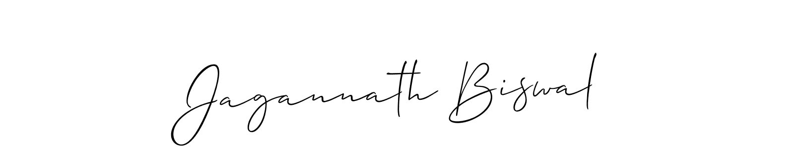 Use a signature maker to create a handwritten signature online. With this signature software, you can design (Allison_Script) your own signature for name Jagannath Biswal. Jagannath Biswal signature style 2 images and pictures png