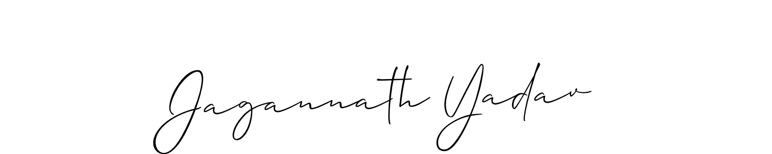 Make a beautiful signature design for name Jagannath Yadav. With this signature (Allison_Script) style, you can create a handwritten signature for free. Jagannath Yadav signature style 2 images and pictures png