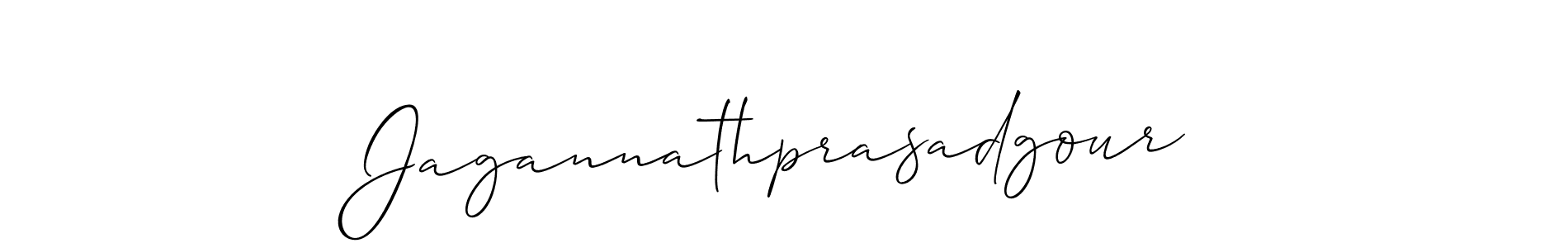 Use a signature maker to create a handwritten signature online. With this signature software, you can design (Allison_Script) your own signature for name Jagannathprasadgour. Jagannathprasadgour signature style 2 images and pictures png