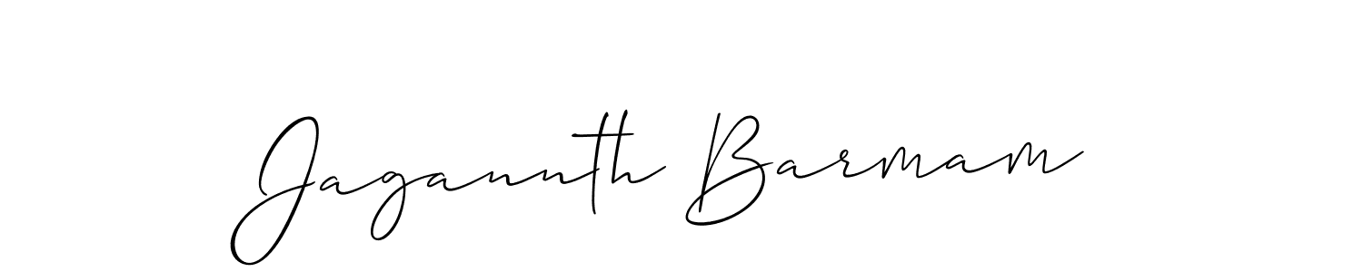 Jagannth Barmam stylish signature style. Best Handwritten Sign (Allison_Script) for my name. Handwritten Signature Collection Ideas for my name Jagannth Barmam. Jagannth Barmam signature style 2 images and pictures png