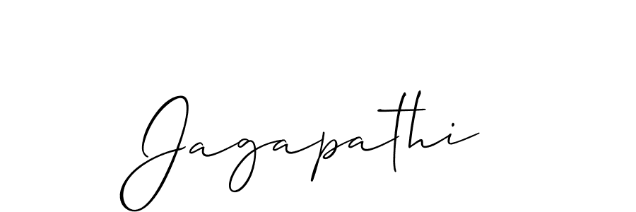 Create a beautiful signature design for name Jagapathi. With this signature (Allison_Script) fonts, you can make a handwritten signature for free. Jagapathi signature style 2 images and pictures png