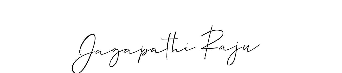 Also You can easily find your signature by using the search form. We will create Jagapathi Raju name handwritten signature images for you free of cost using Allison_Script sign style. Jagapathi Raju signature style 2 images and pictures png