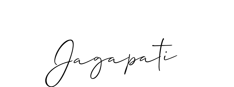 The best way (Allison_Script) to make a short signature is to pick only two or three words in your name. The name Jagapati include a total of six letters. For converting this name. Jagapati signature style 2 images and pictures png