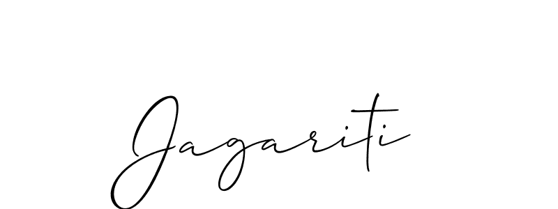 Make a short Jagariti signature style. Manage your documents anywhere anytime using Allison_Script. Create and add eSignatures, submit forms, share and send files easily. Jagariti signature style 2 images and pictures png