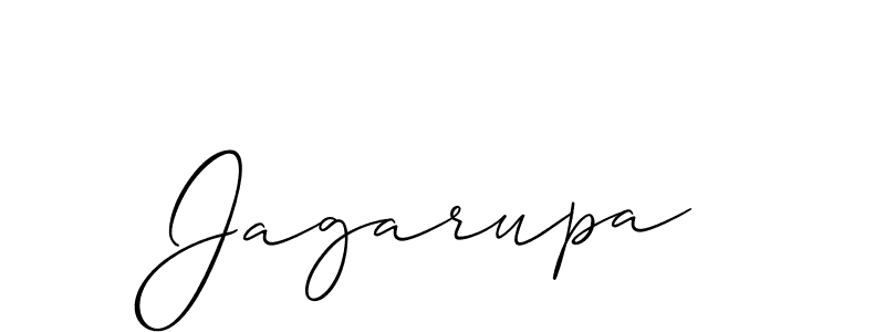 Use a signature maker to create a handwritten signature online. With this signature software, you can design (Allison_Script) your own signature for name Jagarupa. Jagarupa signature style 2 images and pictures png