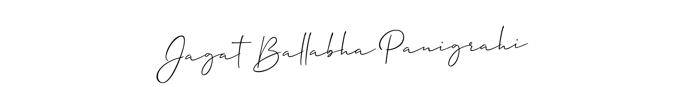 Allison_Script is a professional signature style that is perfect for those who want to add a touch of class to their signature. It is also a great choice for those who want to make their signature more unique. Get Jagat Ballabha Panigrahi name to fancy signature for free. Jagat Ballabha Panigrahi signature style 2 images and pictures png