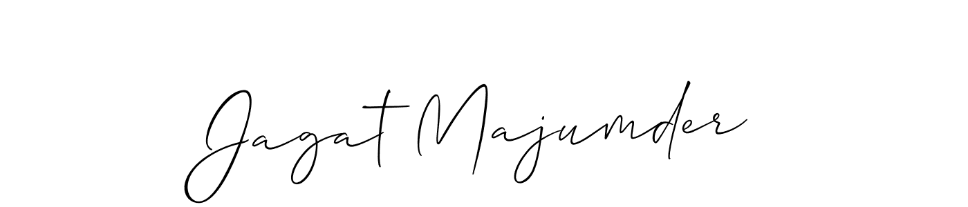 You should practise on your own different ways (Allison_Script) to write your name (Jagat Majumder) in signature. don't let someone else do it for you. Jagat Majumder signature style 2 images and pictures png