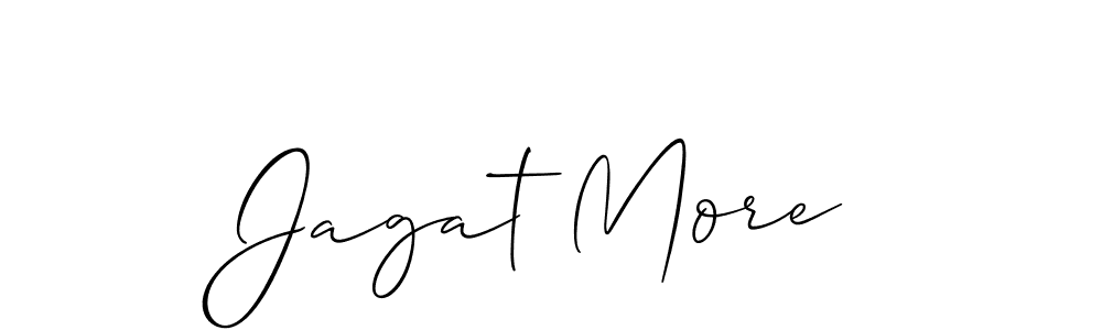 Make a beautiful signature design for name Jagat More. With this signature (Allison_Script) style, you can create a handwritten signature for free. Jagat More signature style 2 images and pictures png