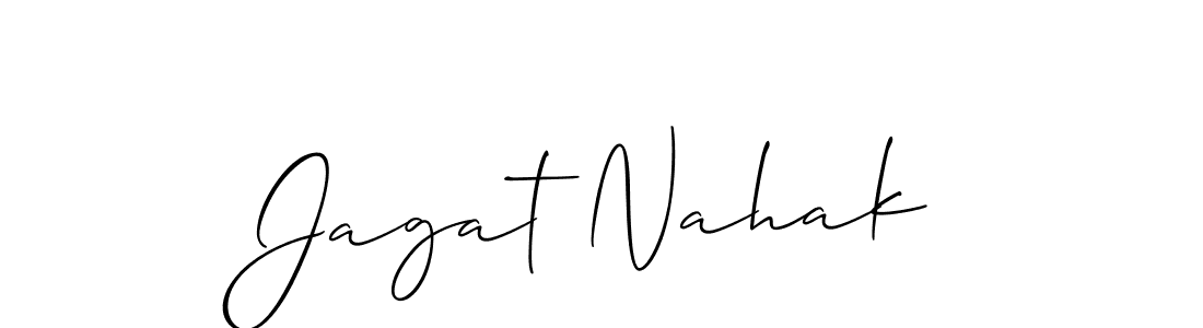 Once you've used our free online signature maker to create your best signature Allison_Script style, it's time to enjoy all of the benefits that Jagat Nahak name signing documents. Jagat Nahak signature style 2 images and pictures png