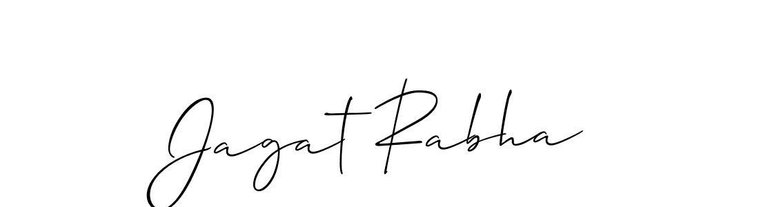 Design your own signature with our free online signature maker. With this signature software, you can create a handwritten (Allison_Script) signature for name Jagat Rabha. Jagat Rabha signature style 2 images and pictures png