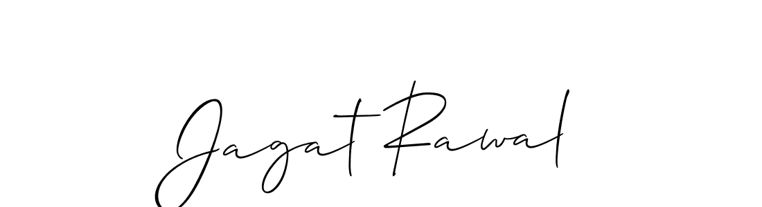 Use a signature maker to create a handwritten signature online. With this signature software, you can design (Allison_Script) your own signature for name Jagat Rawal. Jagat Rawal signature style 2 images and pictures png