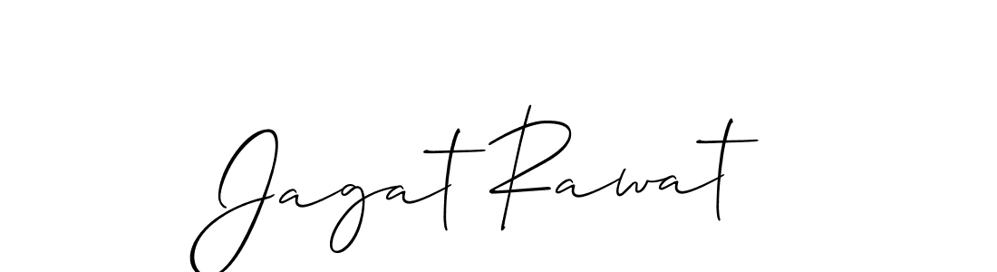 Also we have Jagat Rawat name is the best signature style. Create professional handwritten signature collection using Allison_Script autograph style. Jagat Rawat signature style 2 images and pictures png