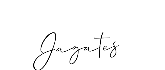How to make Jagates signature? Allison_Script is a professional autograph style. Create handwritten signature for Jagates name. Jagates signature style 2 images and pictures png