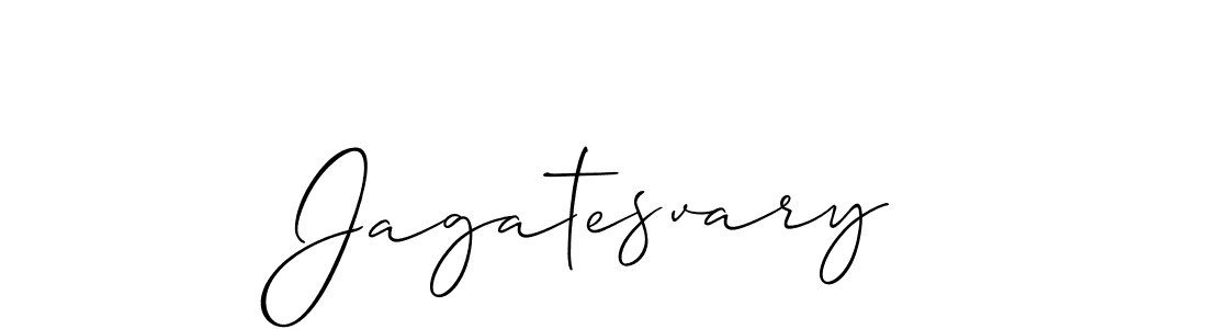 The best way (Allison_Script) to make a short signature is to pick only two or three words in your name. The name Jagatesvary include a total of six letters. For converting this name. Jagatesvary signature style 2 images and pictures png