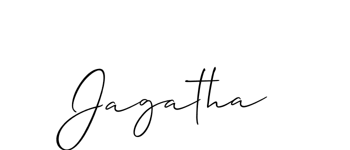 if you are searching for the best signature style for your name Jagatha. so please give up your signature search. here we have designed multiple signature styles  using Allison_Script. Jagatha signature style 2 images and pictures png