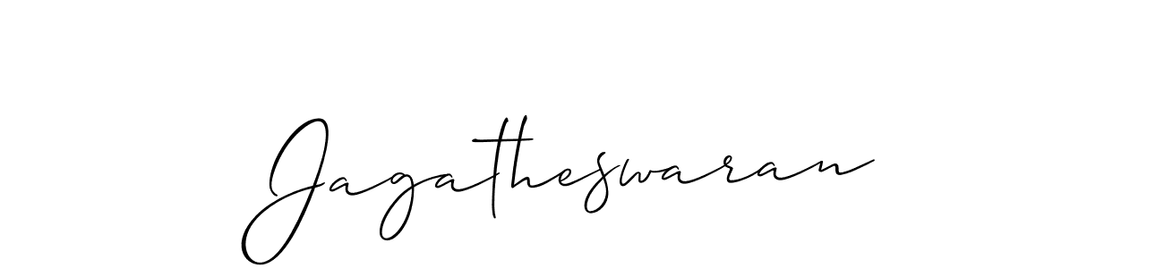 Design your own signature with our free online signature maker. With this signature software, you can create a handwritten (Allison_Script) signature for name Jagatheswaran. Jagatheswaran signature style 2 images and pictures png