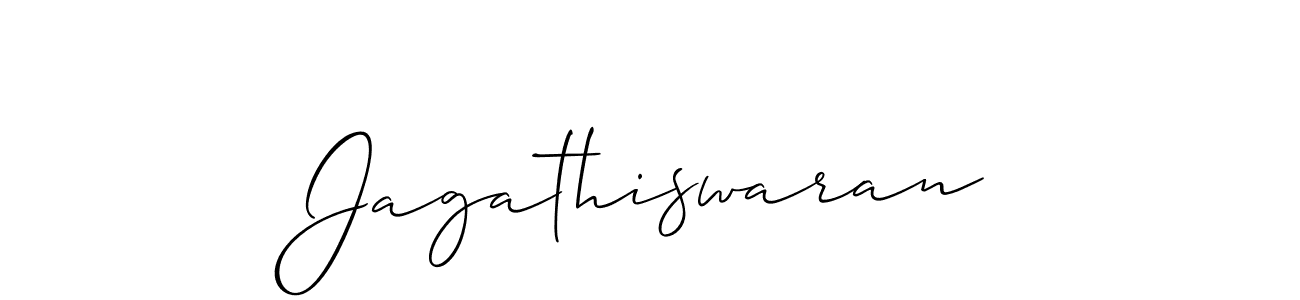 You should practise on your own different ways (Allison_Script) to write your name (Jagathiswaran) in signature. don't let someone else do it for you. Jagathiswaran signature style 2 images and pictures png