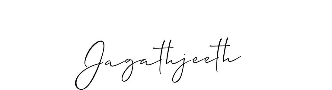 You should practise on your own different ways (Allison_Script) to write your name (Jagathjeeth) in signature. don't let someone else do it for you. Jagathjeeth signature style 2 images and pictures png