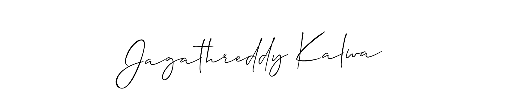 Similarly Allison_Script is the best handwritten signature design. Signature creator online .You can use it as an online autograph creator for name Jagathreddy Kalwa. Jagathreddy Kalwa signature style 2 images and pictures png