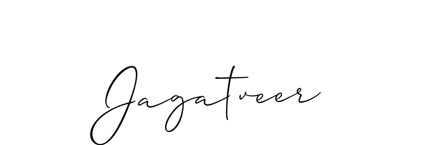 Jagatveer stylish signature style. Best Handwritten Sign (Allison_Script) for my name. Handwritten Signature Collection Ideas for my name Jagatveer. Jagatveer signature style 2 images and pictures png