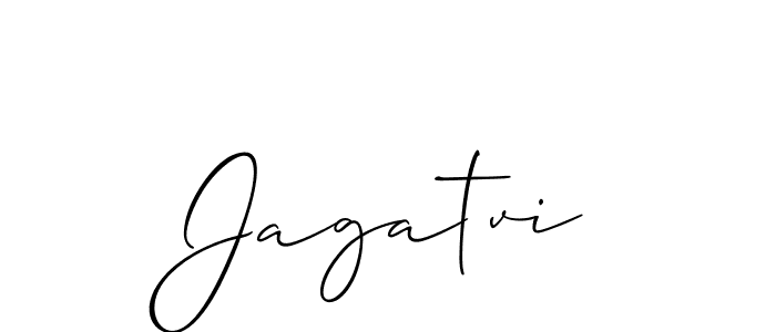 Best and Professional Signature Style for Jagatvi. Allison_Script Best Signature Style Collection. Jagatvi signature style 2 images and pictures png