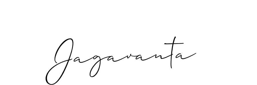 How to make Jagavanta signature? Allison_Script is a professional autograph style. Create handwritten signature for Jagavanta name. Jagavanta signature style 2 images and pictures png