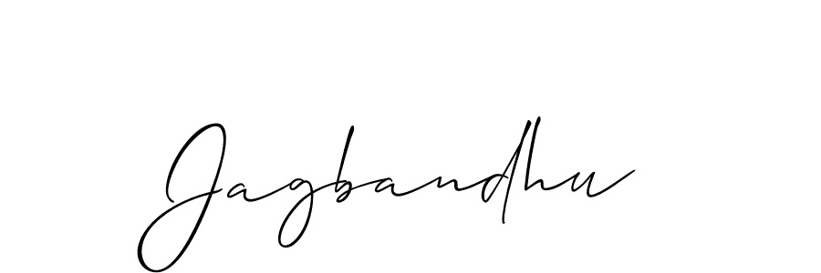 Use a signature maker to create a handwritten signature online. With this signature software, you can design (Allison_Script) your own signature for name Jagbandhu. Jagbandhu signature style 2 images and pictures png