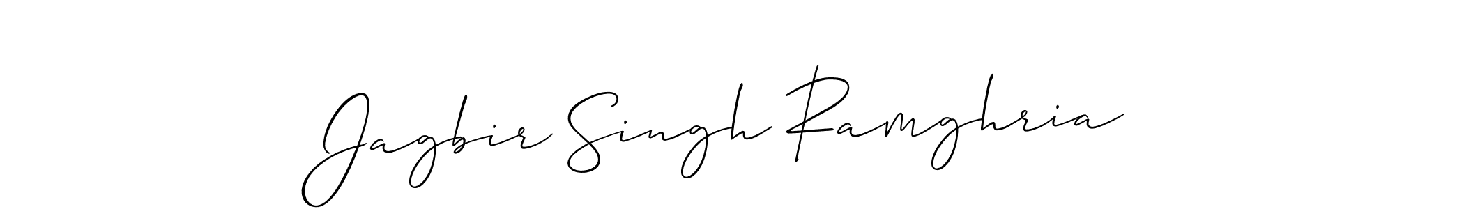You should practise on your own different ways (Allison_Script) to write your name (Jagbir Singh Ramghria) in signature. don't let someone else do it for you. Jagbir Singh Ramghria signature style 2 images and pictures png
