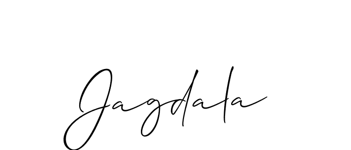 Similarly Allison_Script is the best handwritten signature design. Signature creator online .You can use it as an online autograph creator for name Jagdala. Jagdala signature style 2 images and pictures png