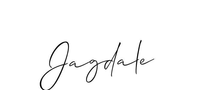 How to Draw Jagdale signature style? Allison_Script is a latest design signature styles for name Jagdale. Jagdale signature style 2 images and pictures png