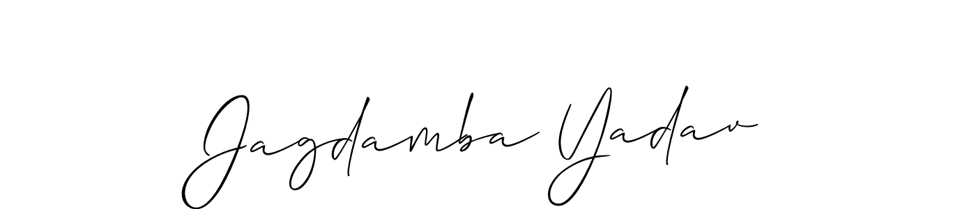 How to Draw Jagdamba Yadav signature style? Allison_Script is a latest design signature styles for name Jagdamba Yadav. Jagdamba Yadav signature style 2 images and pictures png