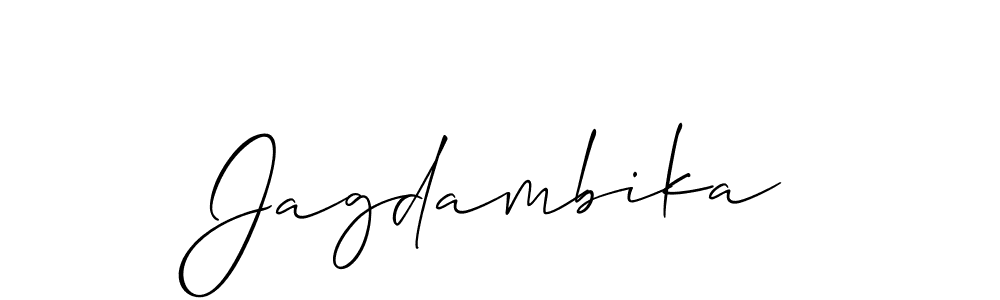 How to Draw Jagdambika signature style? Allison_Script is a latest design signature styles for name Jagdambika. Jagdambika signature style 2 images and pictures png