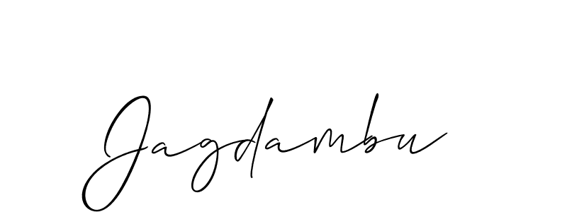 How to make Jagdambu name signature. Use Allison_Script style for creating short signs online. This is the latest handwritten sign. Jagdambu signature style 2 images and pictures png