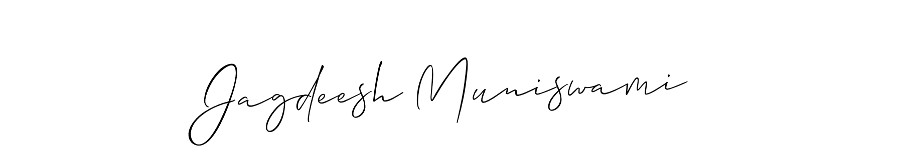 Jagdeesh Muniswami stylish signature style. Best Handwritten Sign (Allison_Script) for my name. Handwritten Signature Collection Ideas for my name Jagdeesh Muniswami. Jagdeesh Muniswami signature style 2 images and pictures png