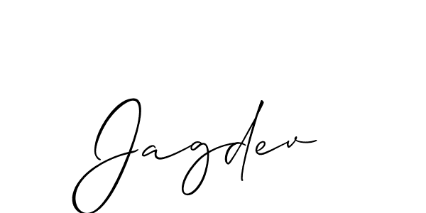 How to Draw Jagdev signature style? Allison_Script is a latest design signature styles for name Jagdev. Jagdev signature style 2 images and pictures png