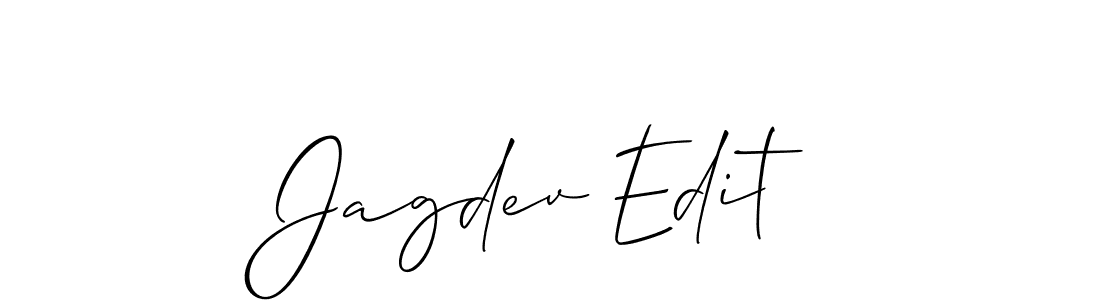 How to make Jagdev Edit signature? Allison_Script is a professional autograph style. Create handwritten signature for Jagdev Edit name. Jagdev Edit signature style 2 images and pictures png