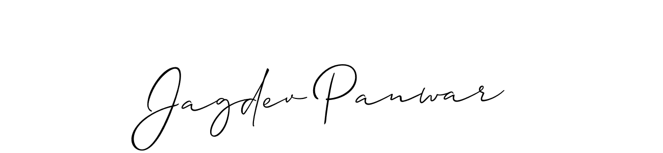 Also we have Jagdev Panwar name is the best signature style. Create professional handwritten signature collection using Allison_Script autograph style. Jagdev Panwar signature style 2 images and pictures png