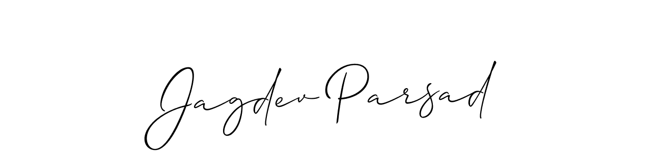 if you are searching for the best signature style for your name Jagdev Parsad. so please give up your signature search. here we have designed multiple signature styles  using Allison_Script. Jagdev Parsad signature style 2 images and pictures png